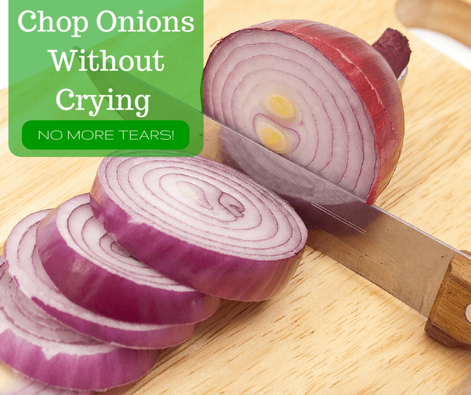 How to cut onions without crying