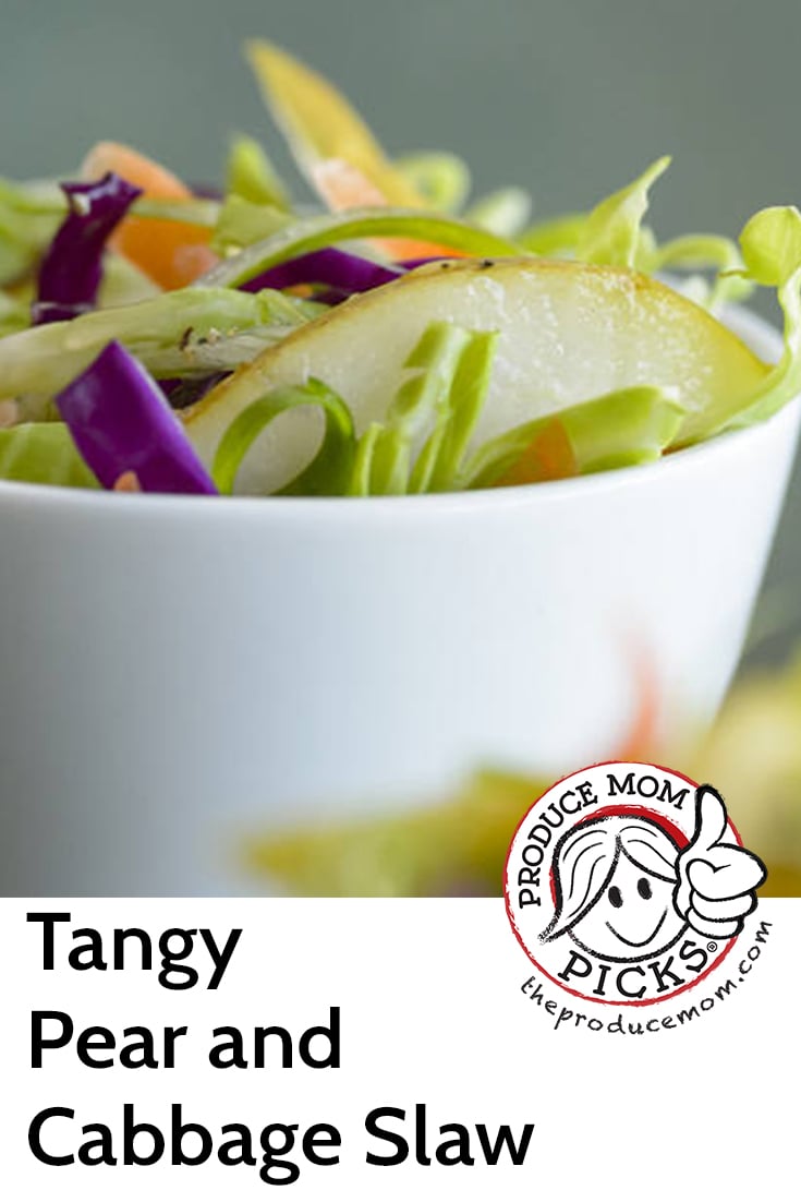 Tangy Pear and Cabbage Slaw from USA Pears