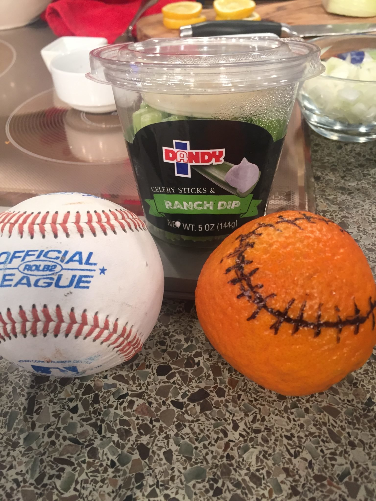 Clementine baseballs for Quick and Easy Dinners for Busy Summer Nights
