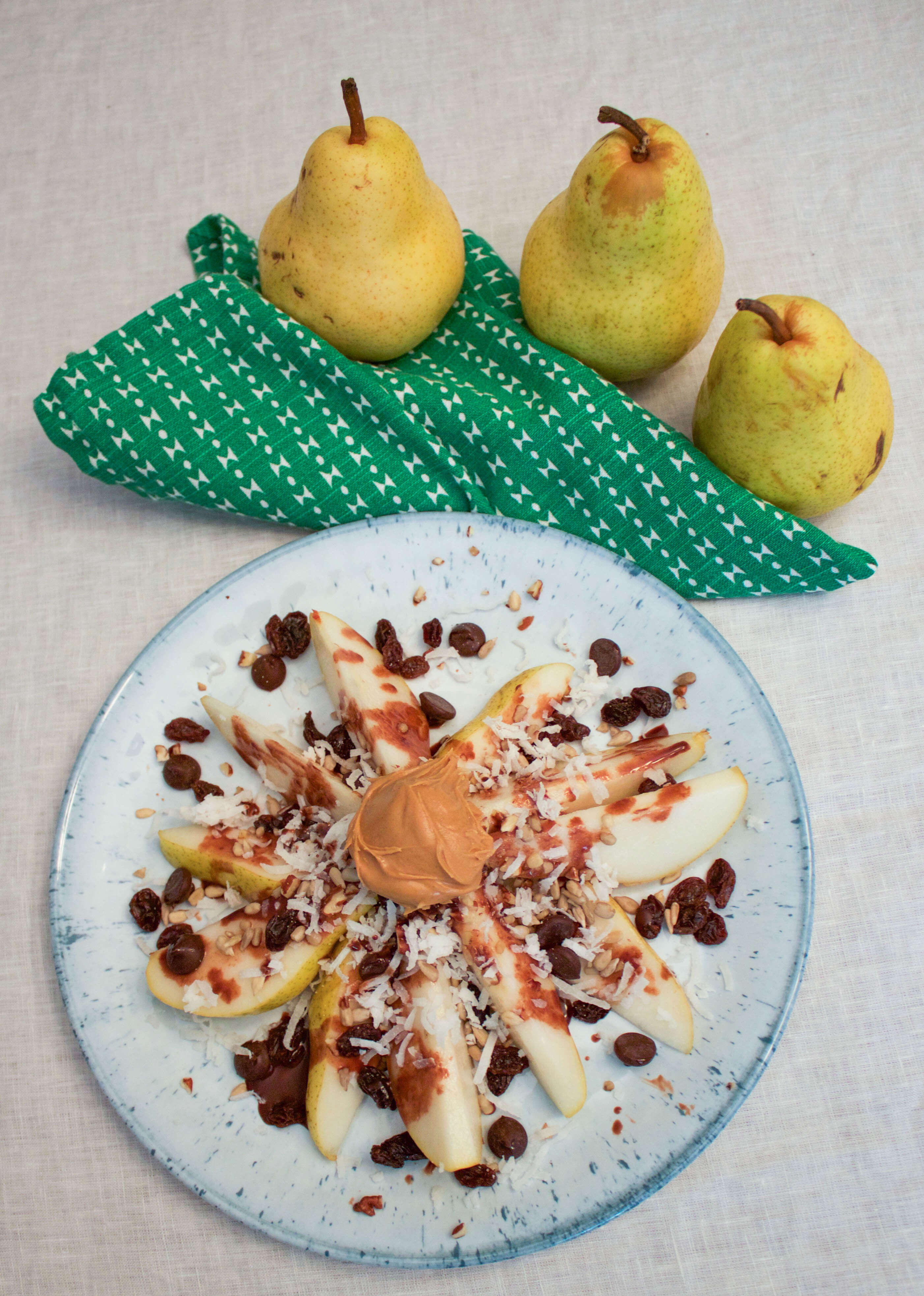 Pear "Nachos" - Easy After-School Snack Ideas 