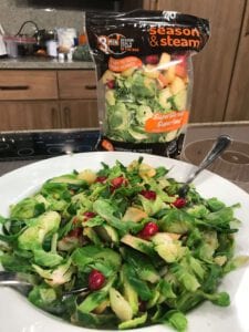 Apple, Cranberry, Brussels Sprout Medley