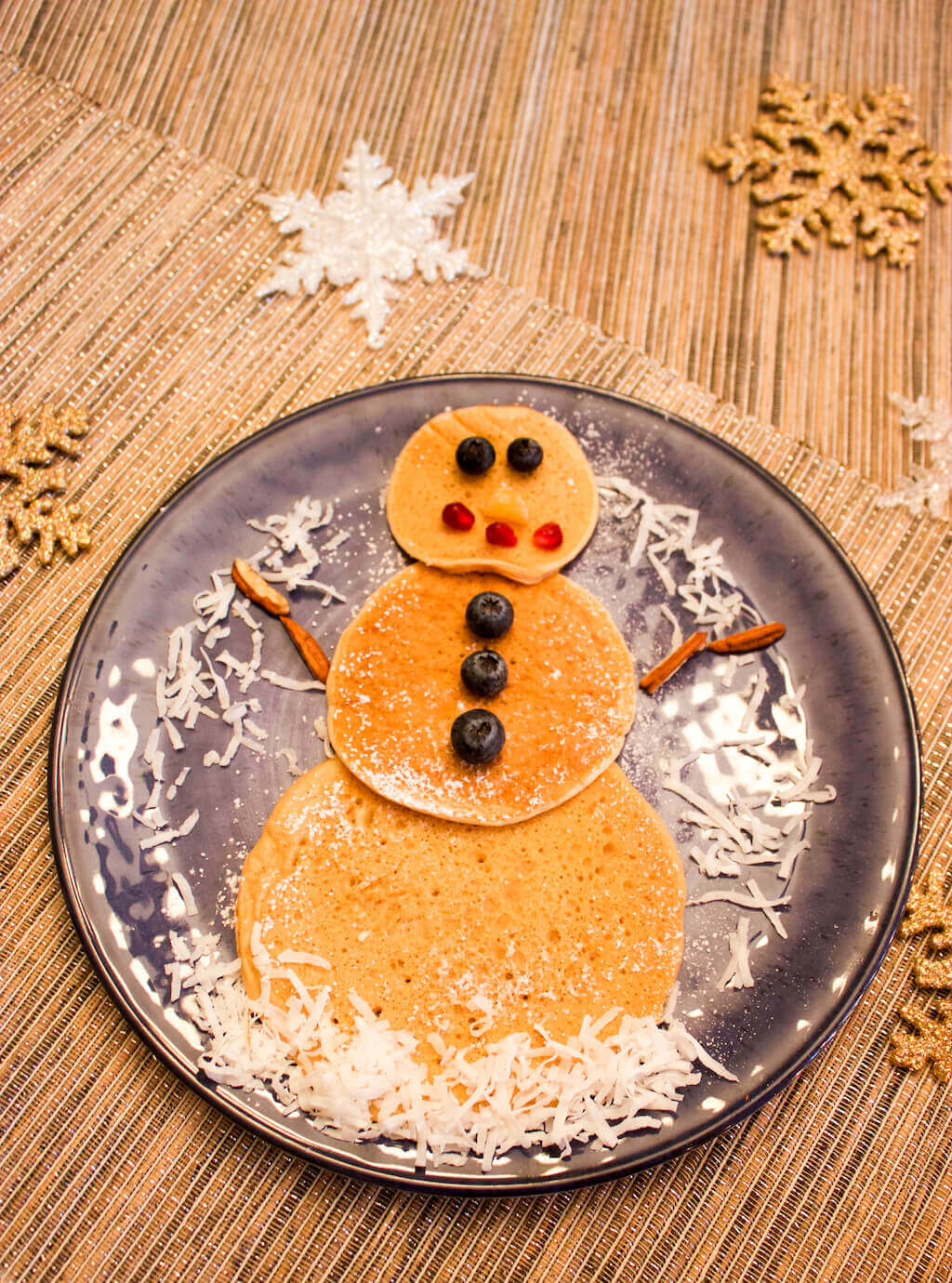 Christmas Pancakes - Snowman Pancakes