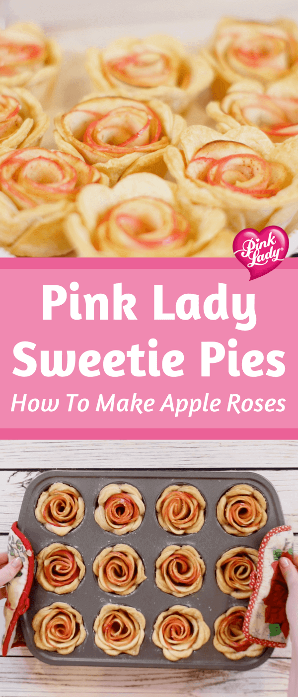 Pink Lady Sweetie Pies Recipe | How To Make Apple Roses
