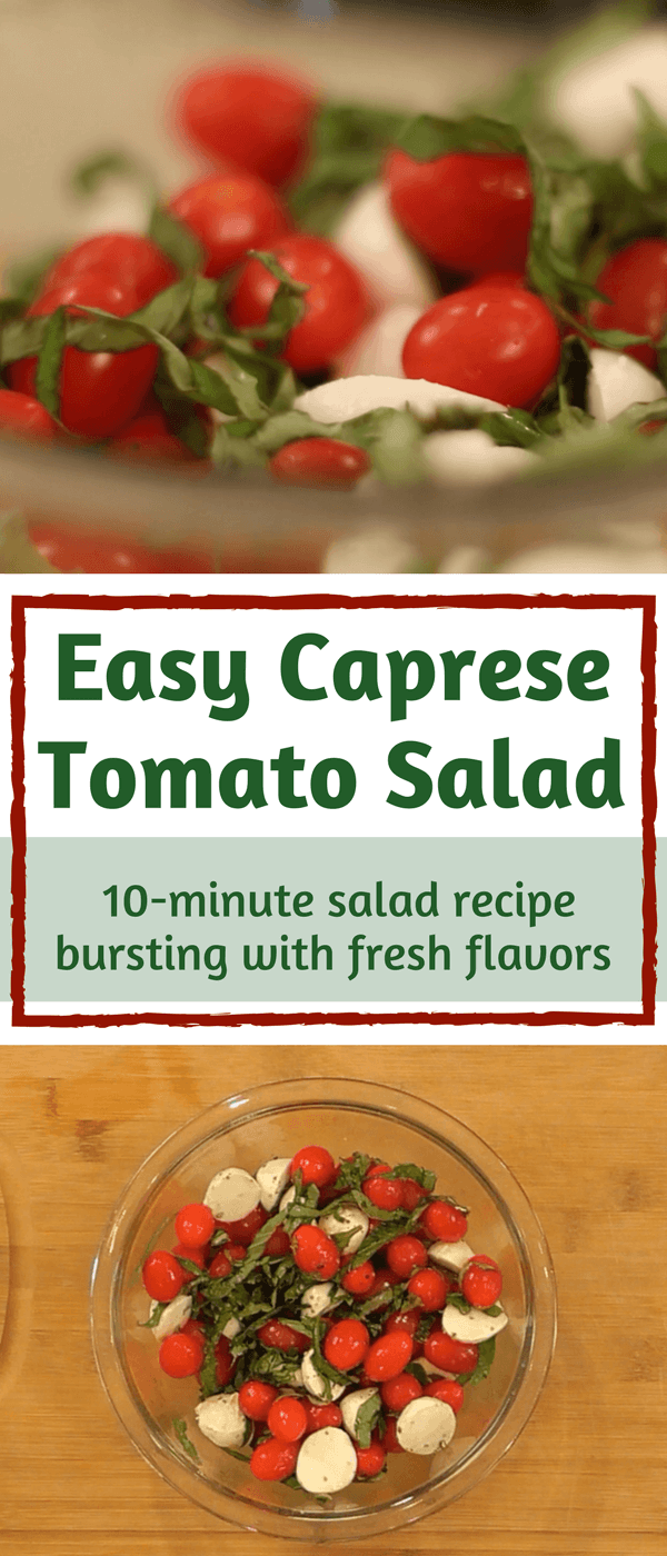  Easy Caprese Tomato Salad | 10-minute salad recipe bursting with fresh flavors