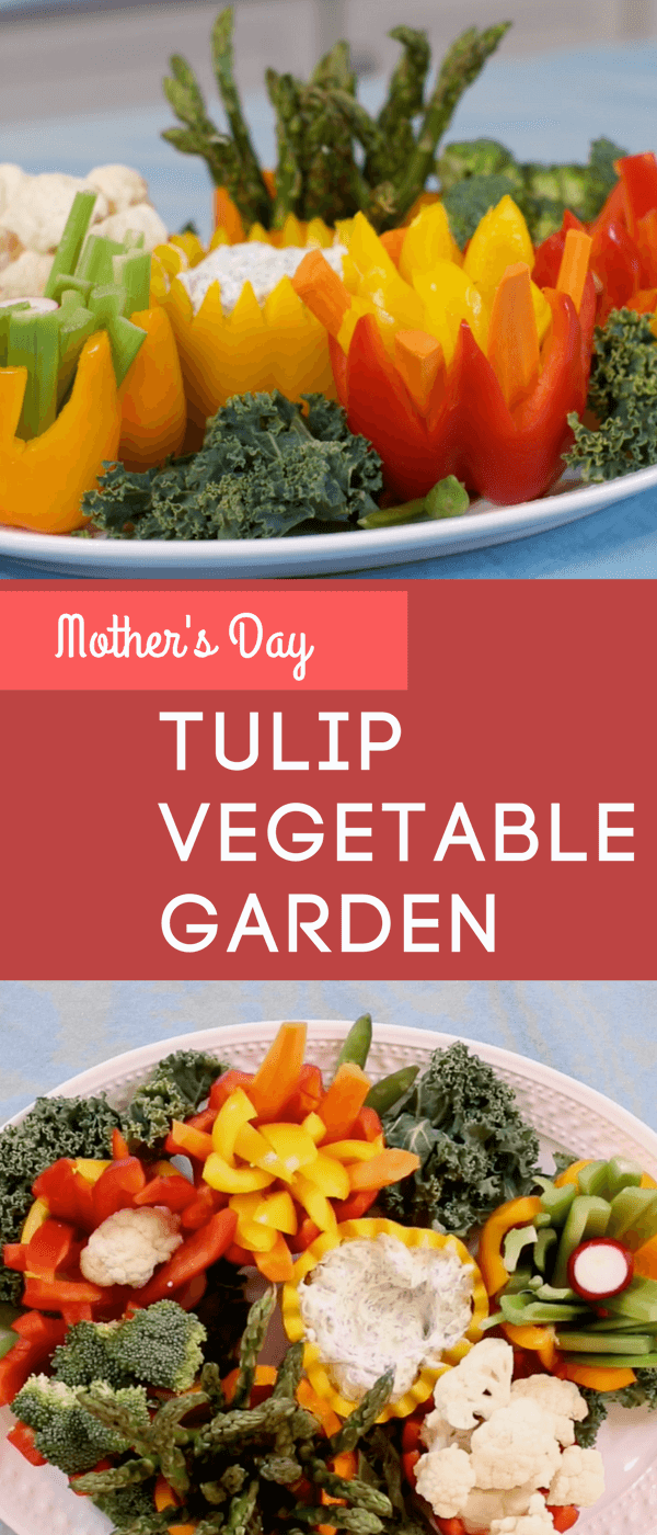 Tulip Vegetable Garden - A Mother's Day Vegetable Tray