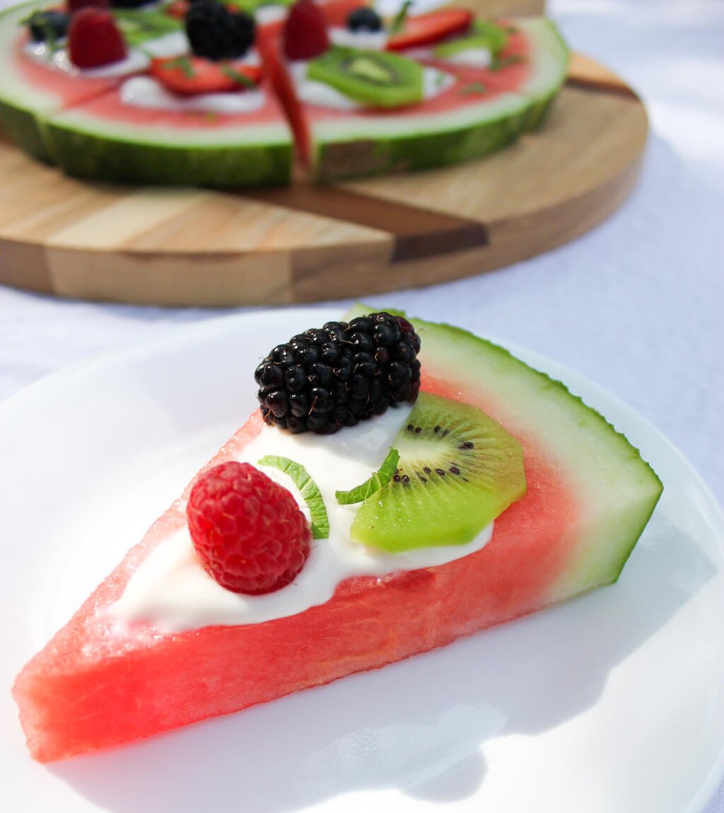 Watermelon Pizza | Fruit Pizza Recipe