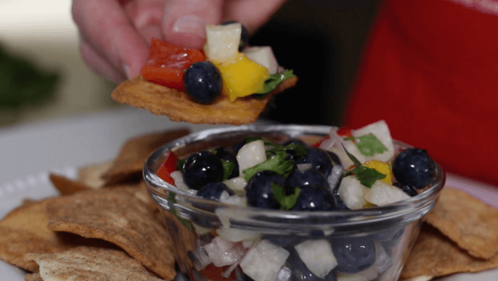 Easy Blueberry Salsa | Fresh Fruit Salsa Recipe