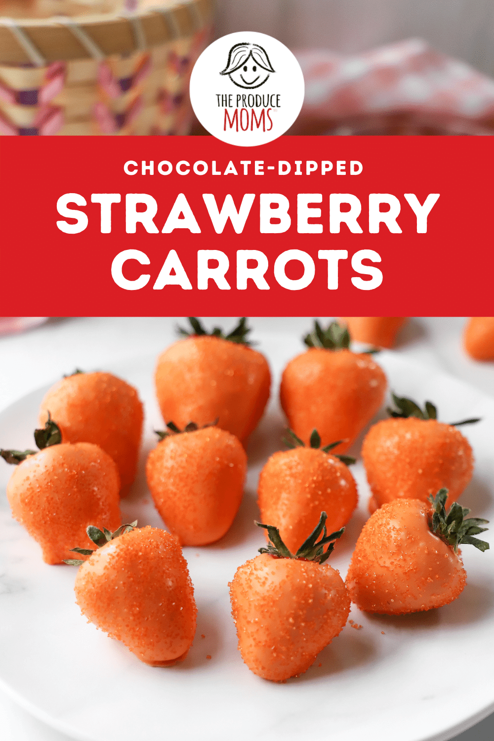 Chocolate Dipped Strawberry Carrots Pin