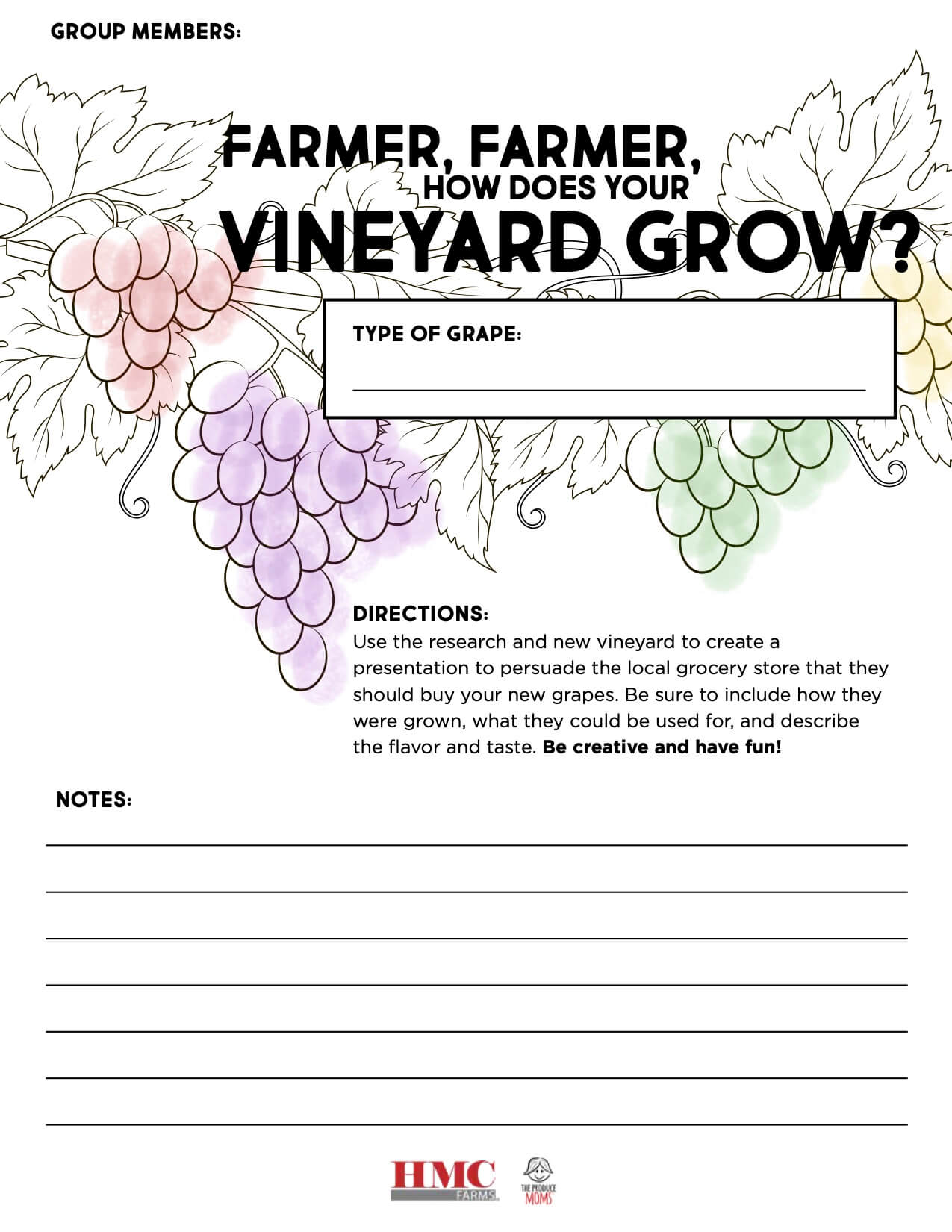 Farmer, Farmer, How Does Your Vineyard Grow? A Vineyard Lesson Plan