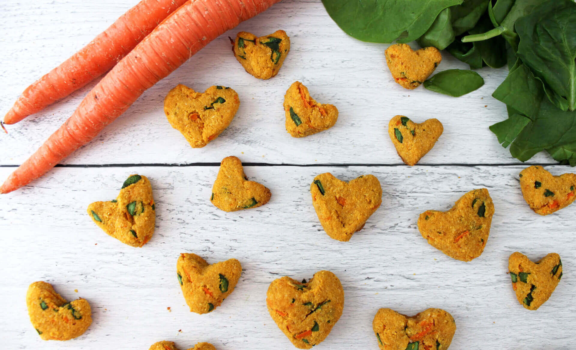 Grain-Free Carrot and Spinach Dog Treats